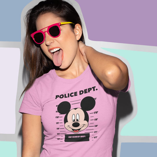 T-shirt unisexe Fiche de Police : MICKEY