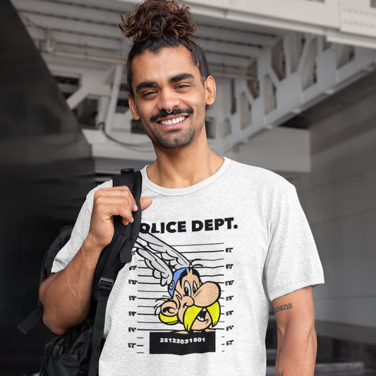 T-shirt unisexe Fiche de Police : ASTERIX